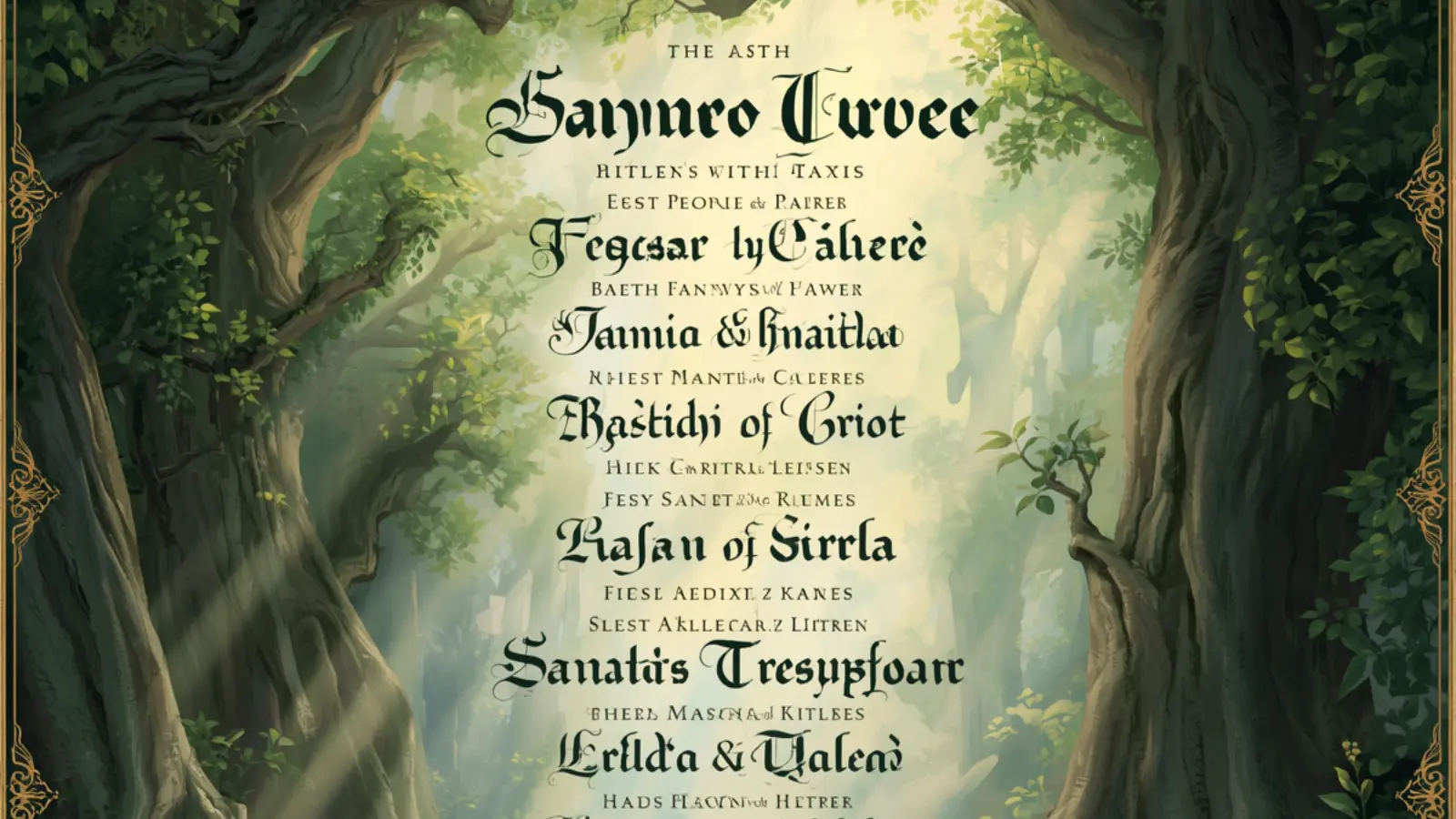 elvish last names