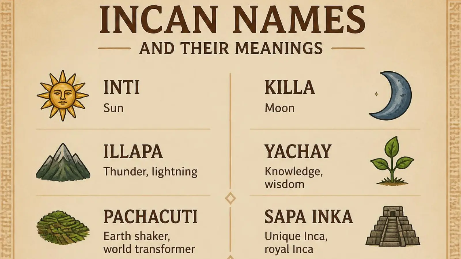 incan names